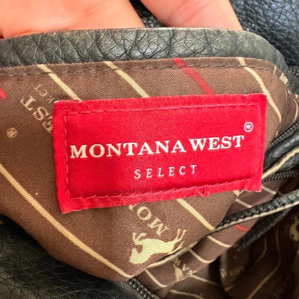 Vintage Y2K Montana West Western Cowgirl Leather Shoulder Bag Buckle Grunge